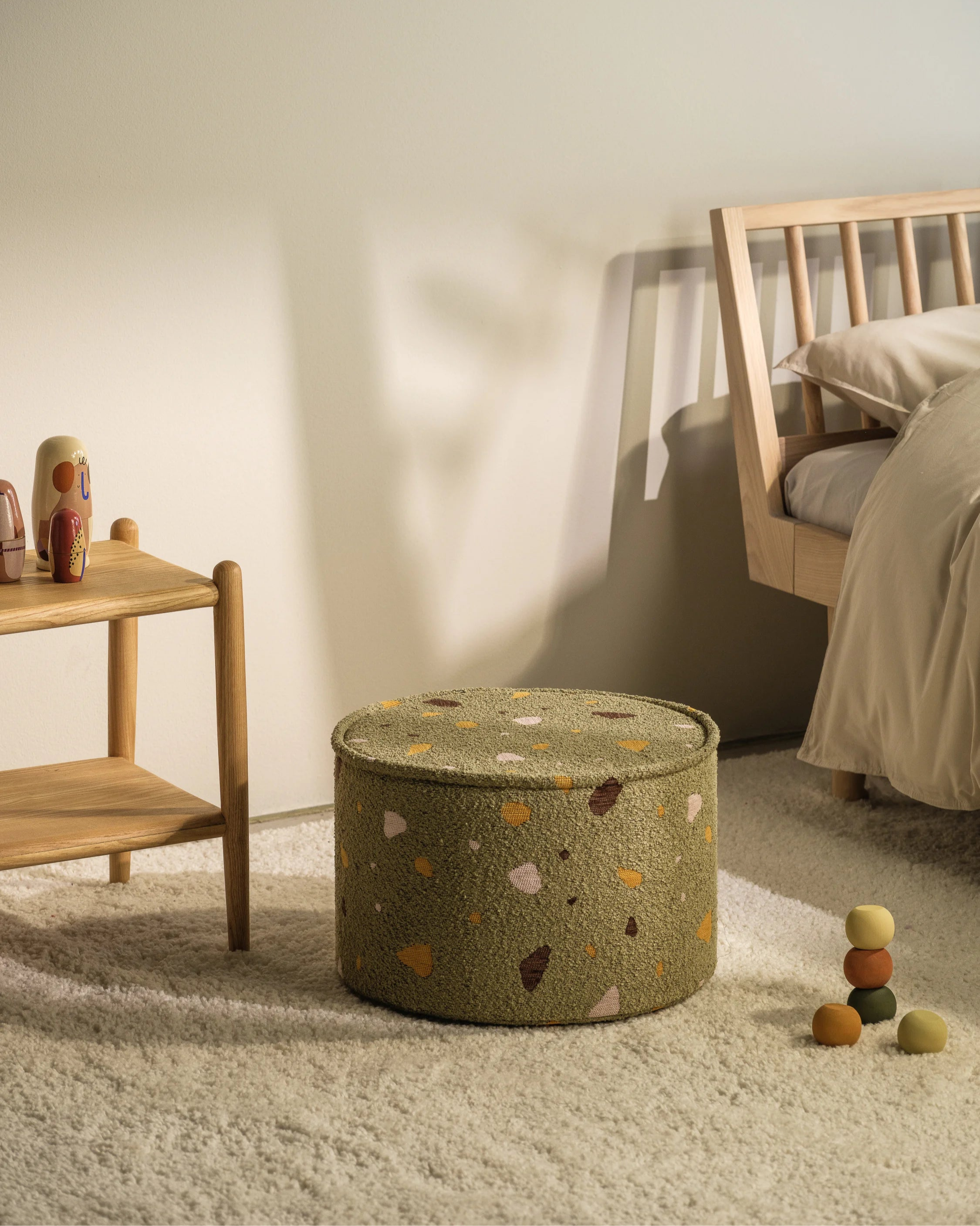 wigiwama-terrazzo-moss-pouf-kinder-sitzpouf image 4