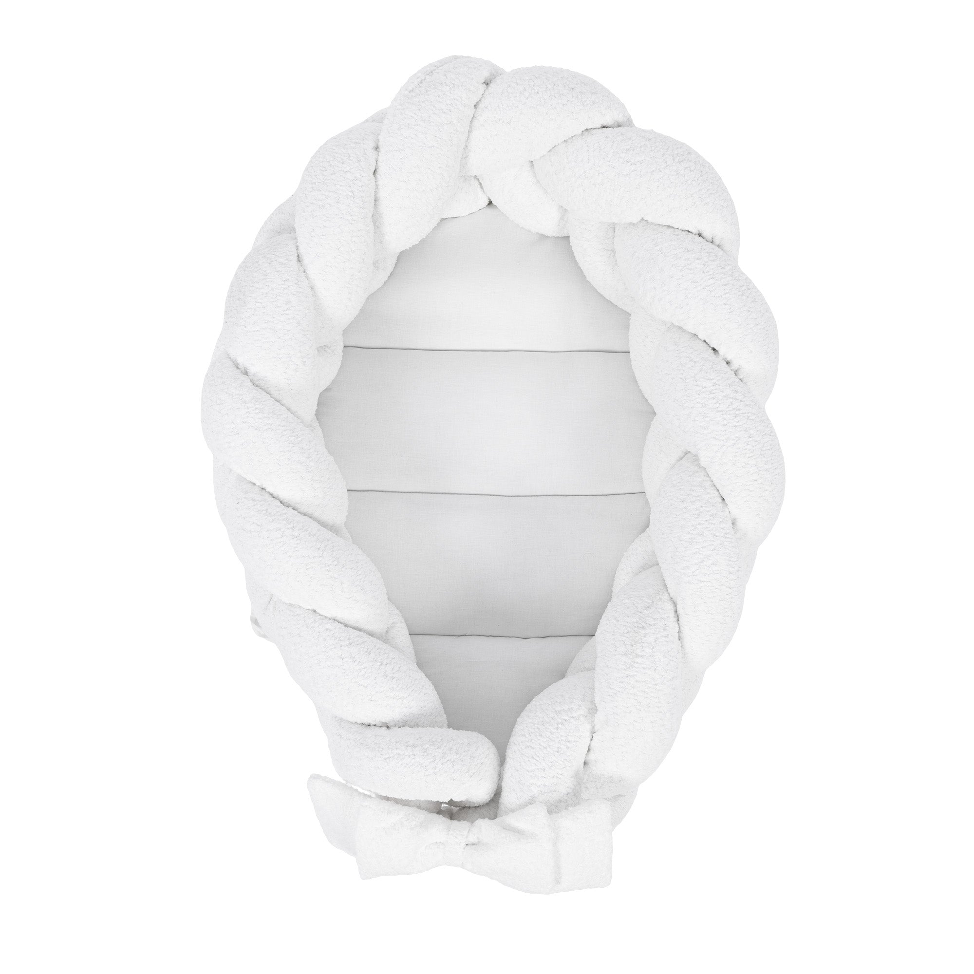 meowbaby-babynestchen-mit-sch-tzenden-zopf-boucl-creme-wei image 1