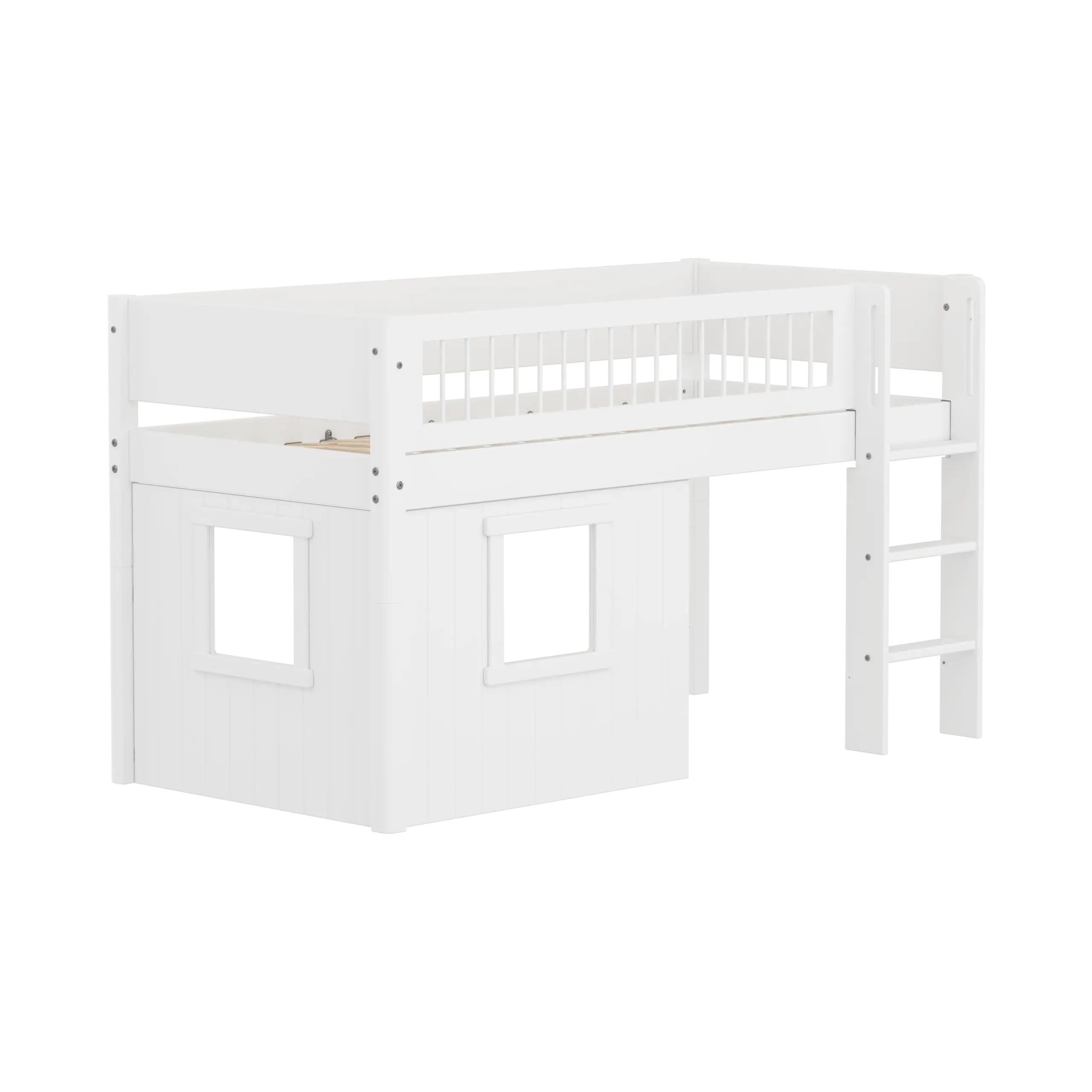 flexa-white-spielbett-120-cm-mit-baumhaus-90x200-cm-wei image 3