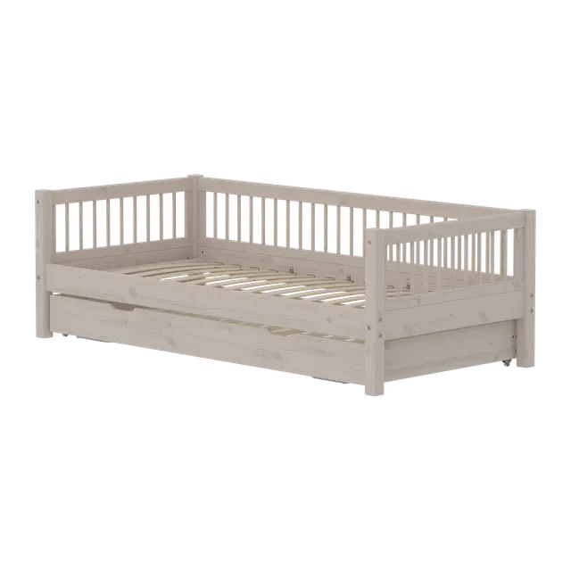 flexa-classic-daybed-einzelbett-90x200-cm-mit-ausziehbett-90x190-cm-und-crossbar image 1