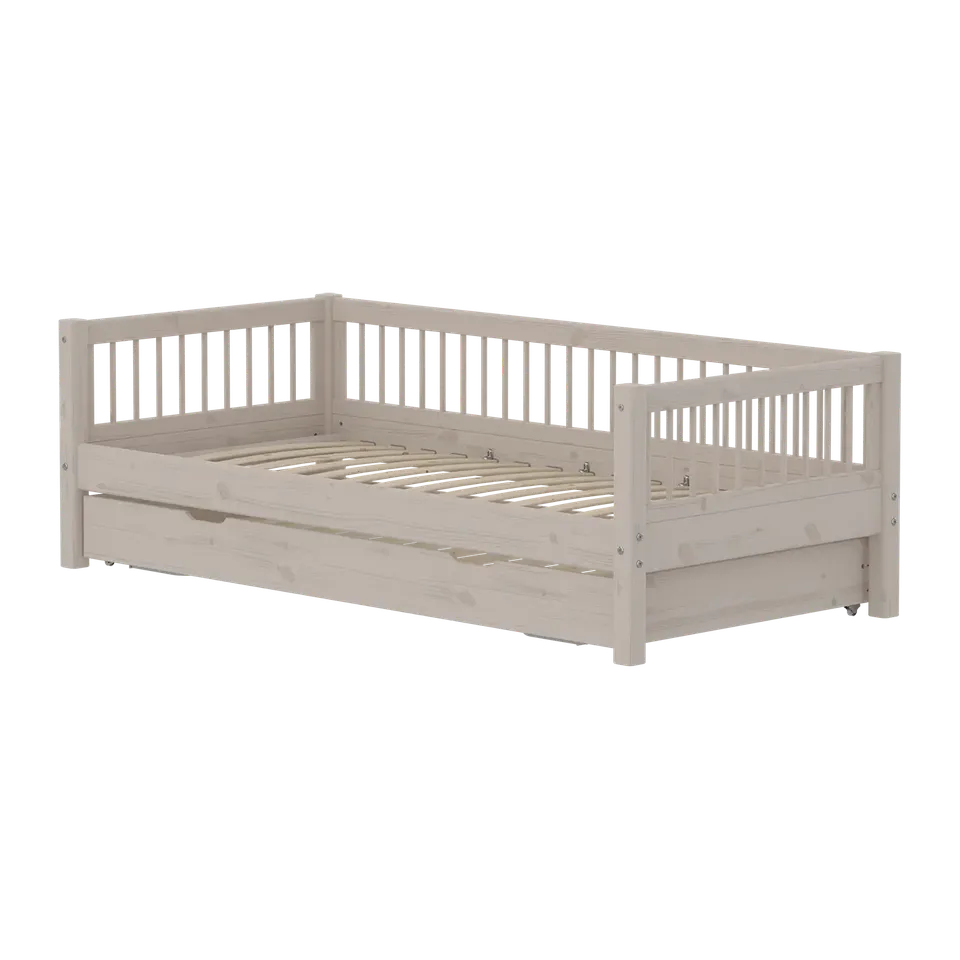 flexa-classic-daybed-einzelbett-90x200-cm-mit-ausziehbett-90x190-cm-und-crossbar image 1