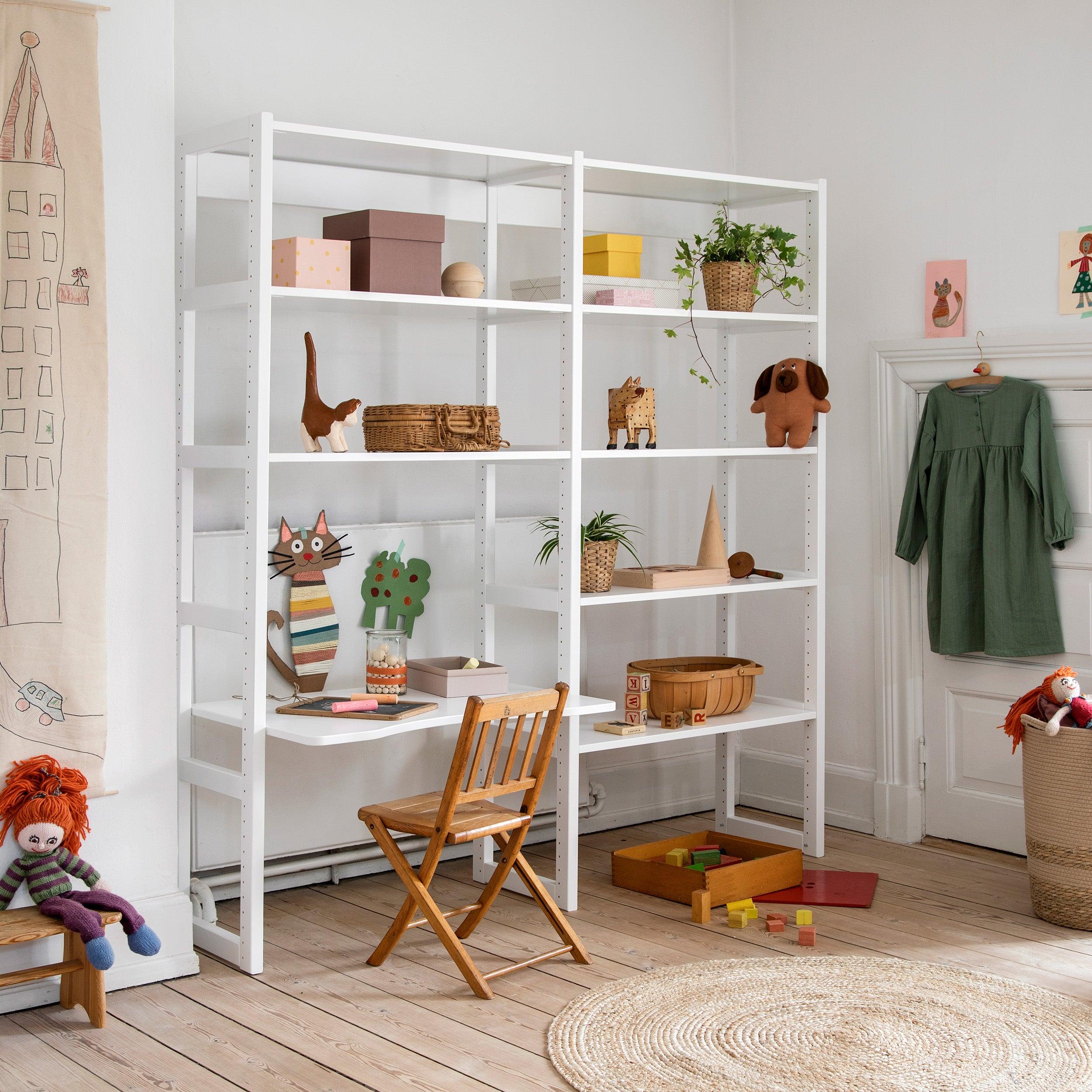 hoppekids-storey-set-mit-8-regalen-und-schreibplatte-80-100-cm image 7