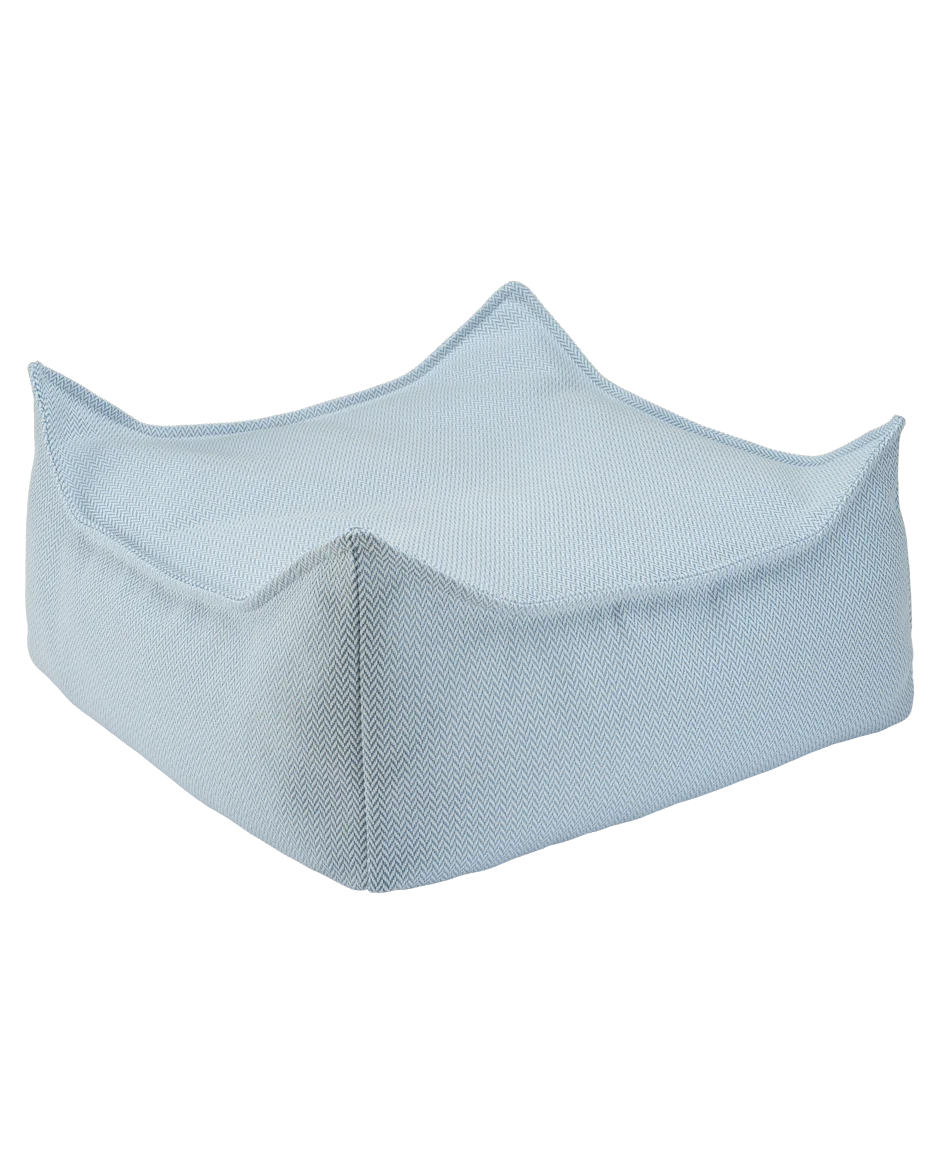 wigiwama-outdoor-square-ottoman-kinder-hocker-wetterfest-azure image 1