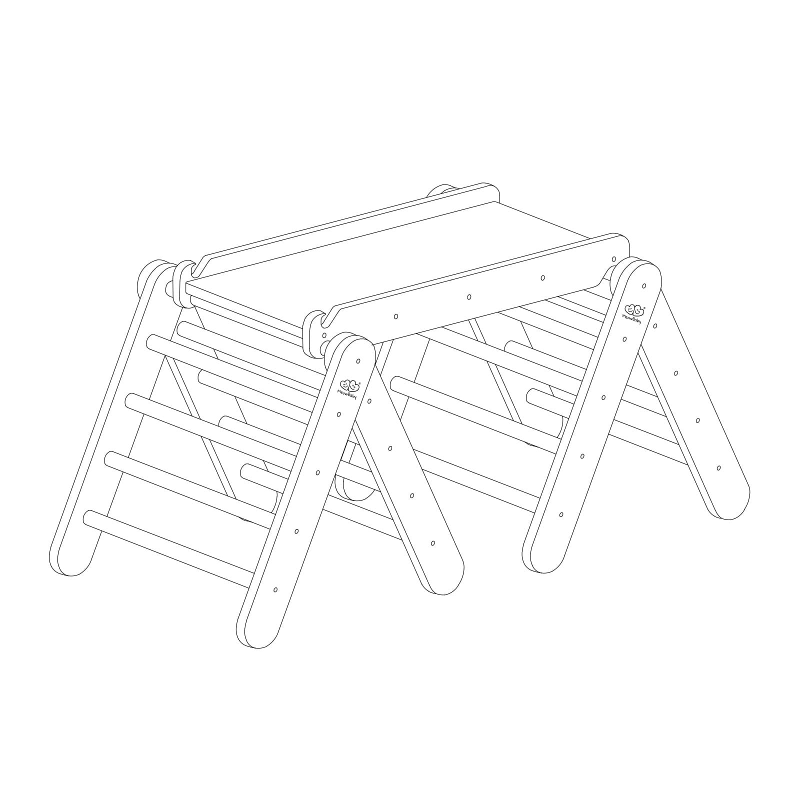 meowbaby-indoor-kletterger-st-f-r-kinder-mit-rutsche-und-kletterwand image 4