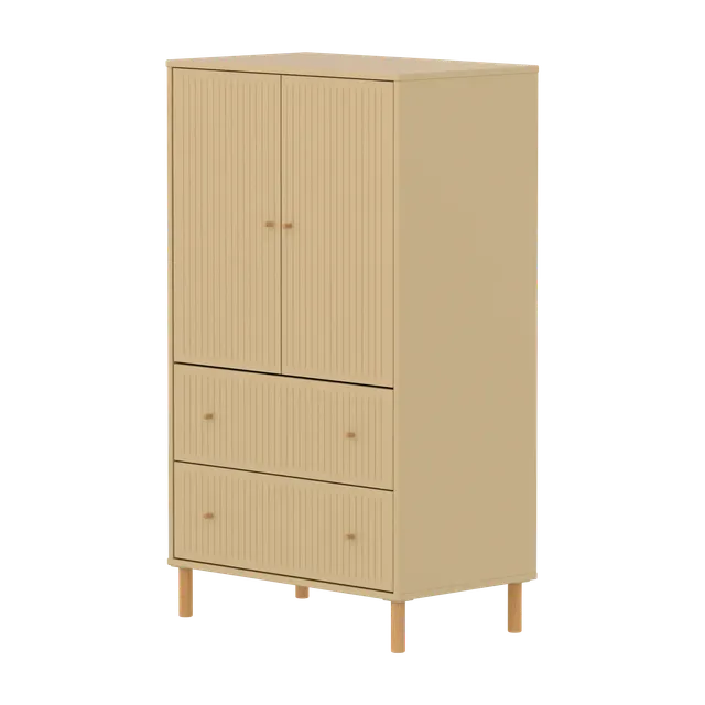 flexa-saga-schrank-2-t-ren-2-schubladen-rillen-eiche-oat image 1