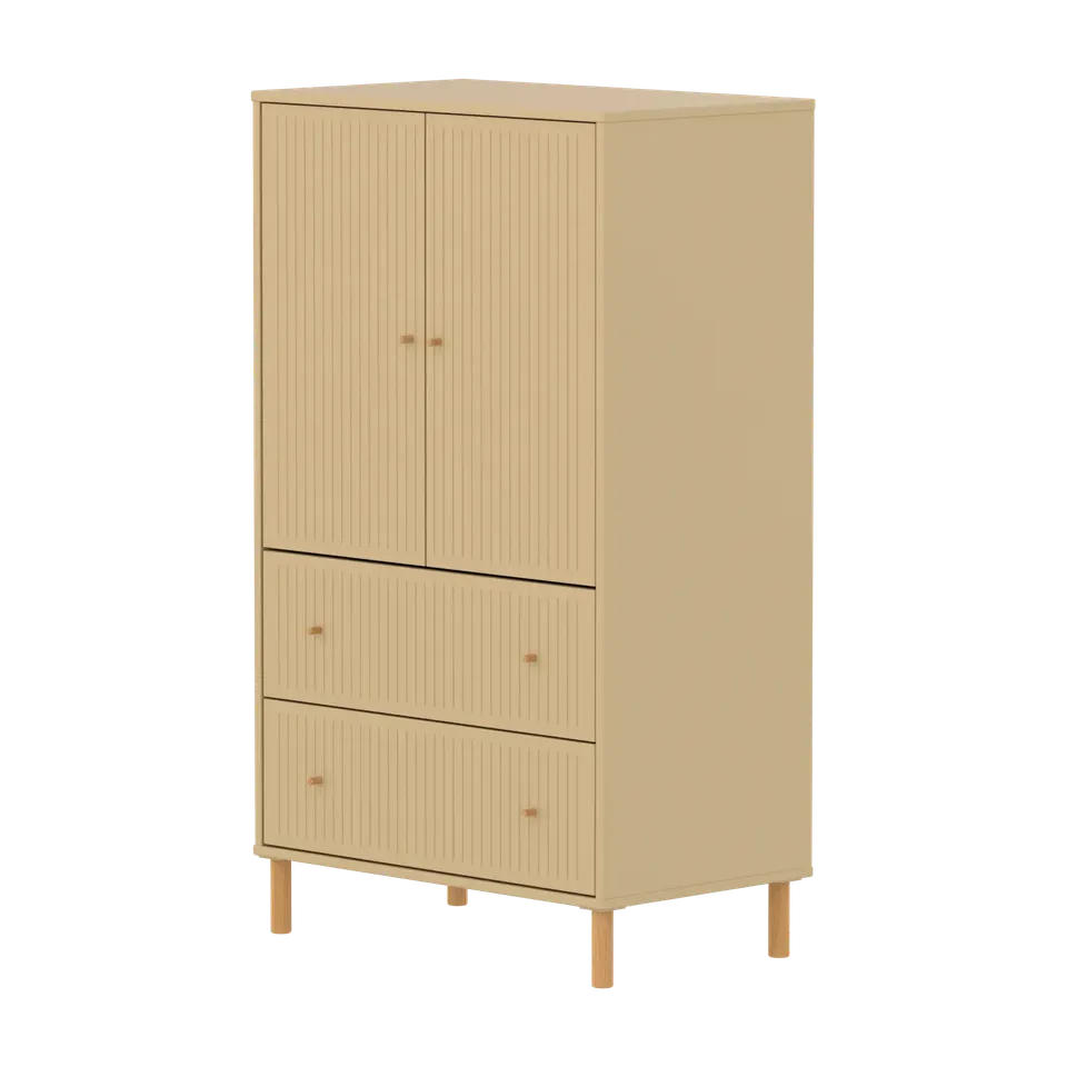 flexa-saga-schrank-2-t-ren-2-schubladen-rillen-eiche-oat image 1