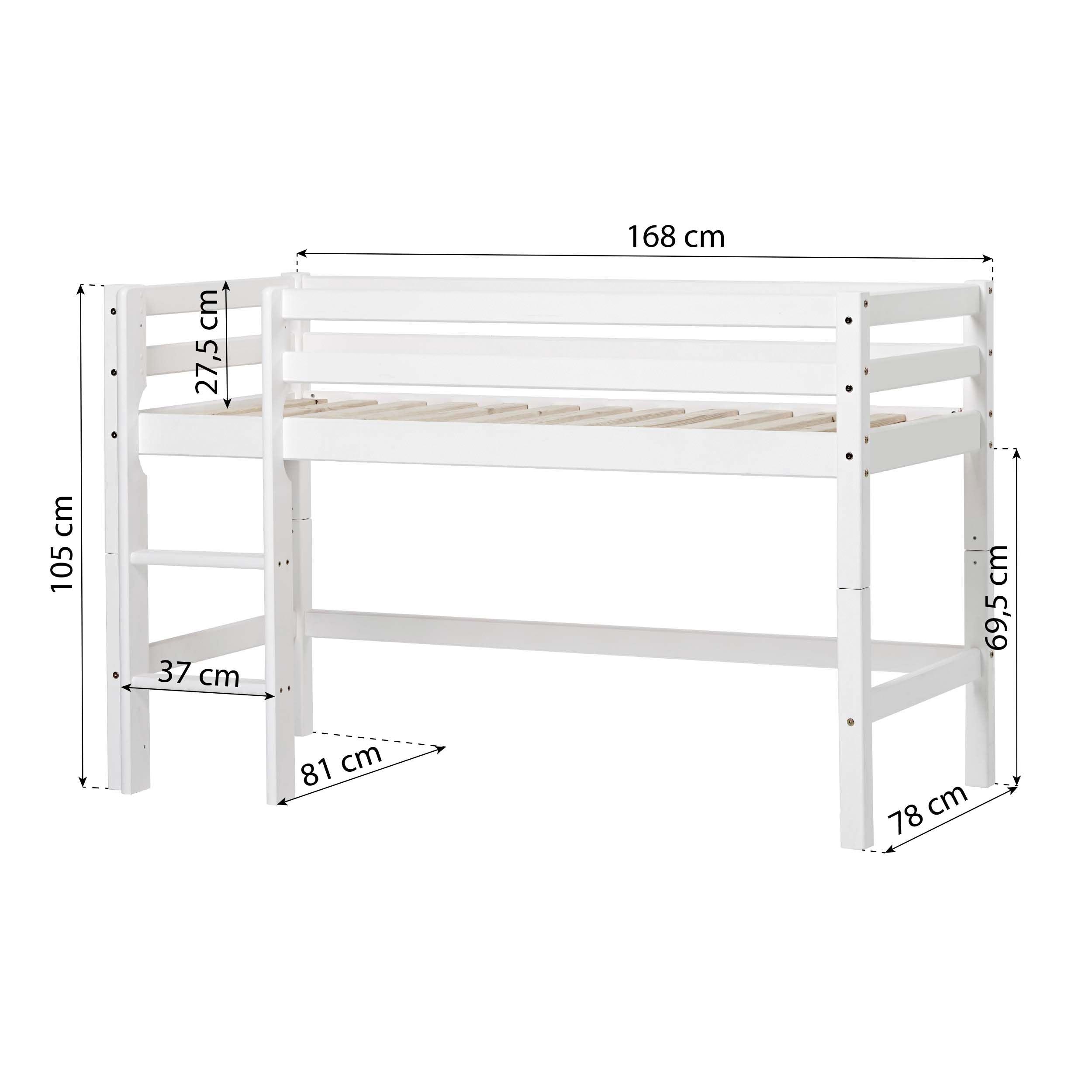 hoppekids-eco-dream-halbhochbett-mit-ole-lukoie-bettvorhang-rot image 6