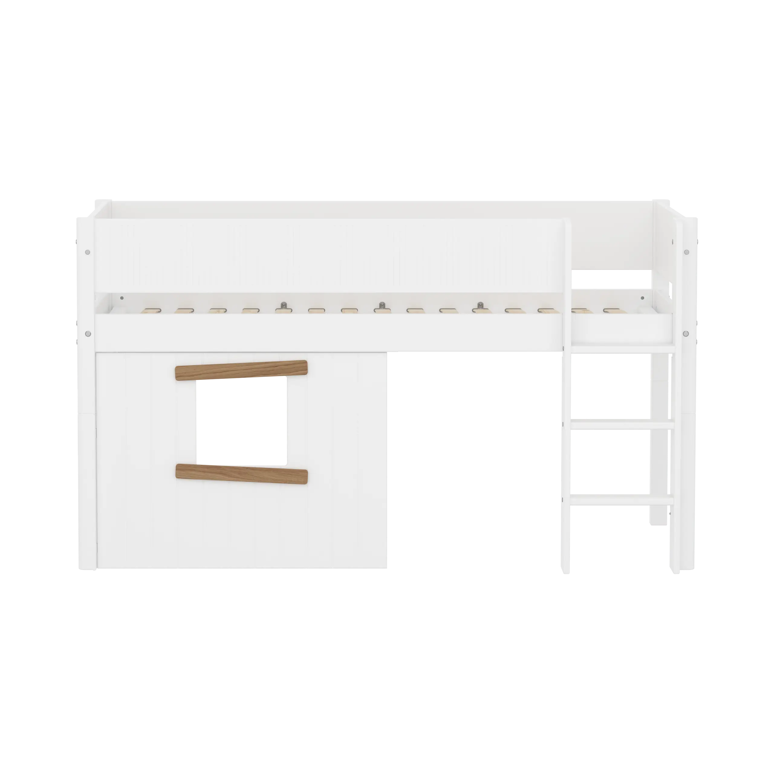 flexa-white-spielbett-120-cm-mit-baumhaus-90x200-cm-wei-eiche image 2
