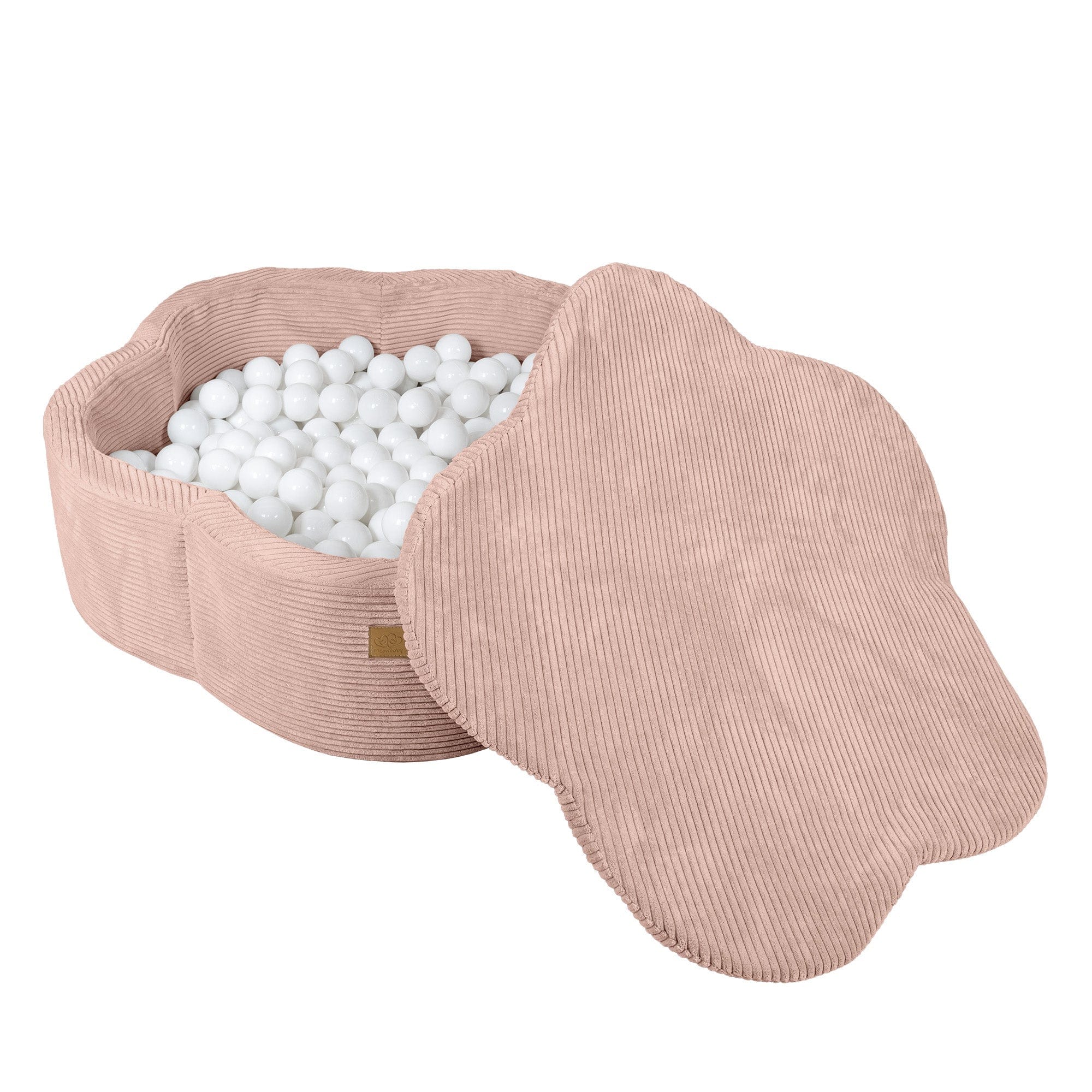 meowbaby-b-llebad-bl-mchen-sthetik-cord-103x30-cm-mit-200-b-llen image 4