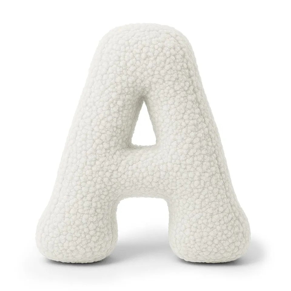 meowbaby-buchstaben-kissen-bearly-creme-wei-40-cm image 1