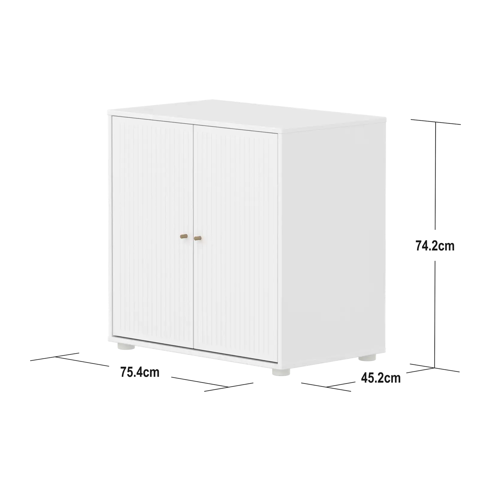 flexa-saga-schrank-2-t-ren-mit-rillen-griffe-eiche-wei image 4