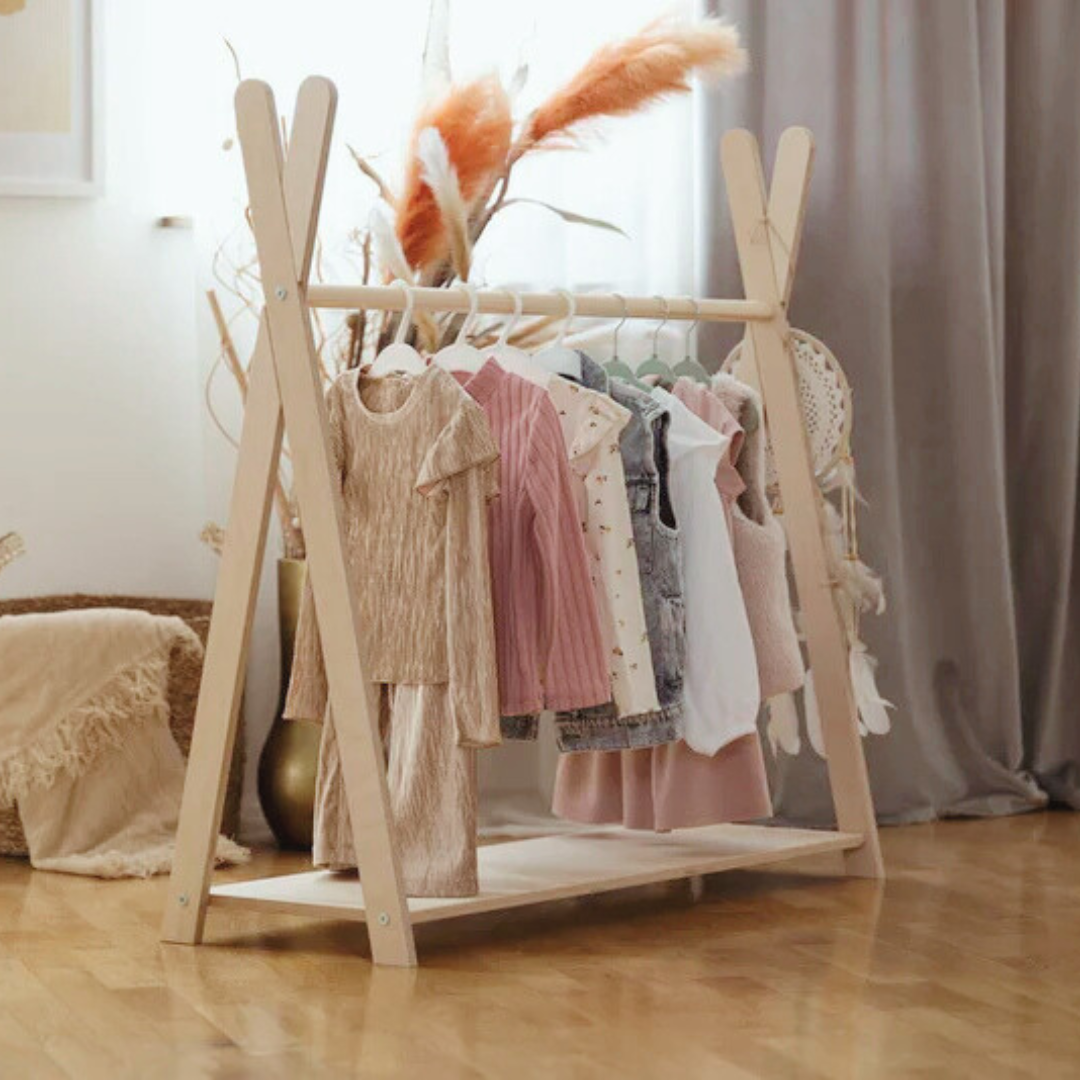 meowbaby-montessori-tipi-kleiderst-nder-holz image 6