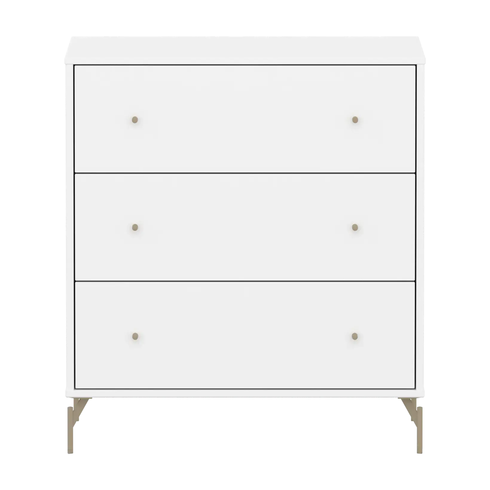 flexa-saga-kommode-3-schubladen-oat-metallf-e-und-griffe-wei image 2