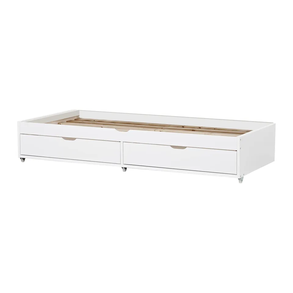 hoppekids-deluxe-ausziehbett-90x190-cm-mit-schubladen-wei image 1