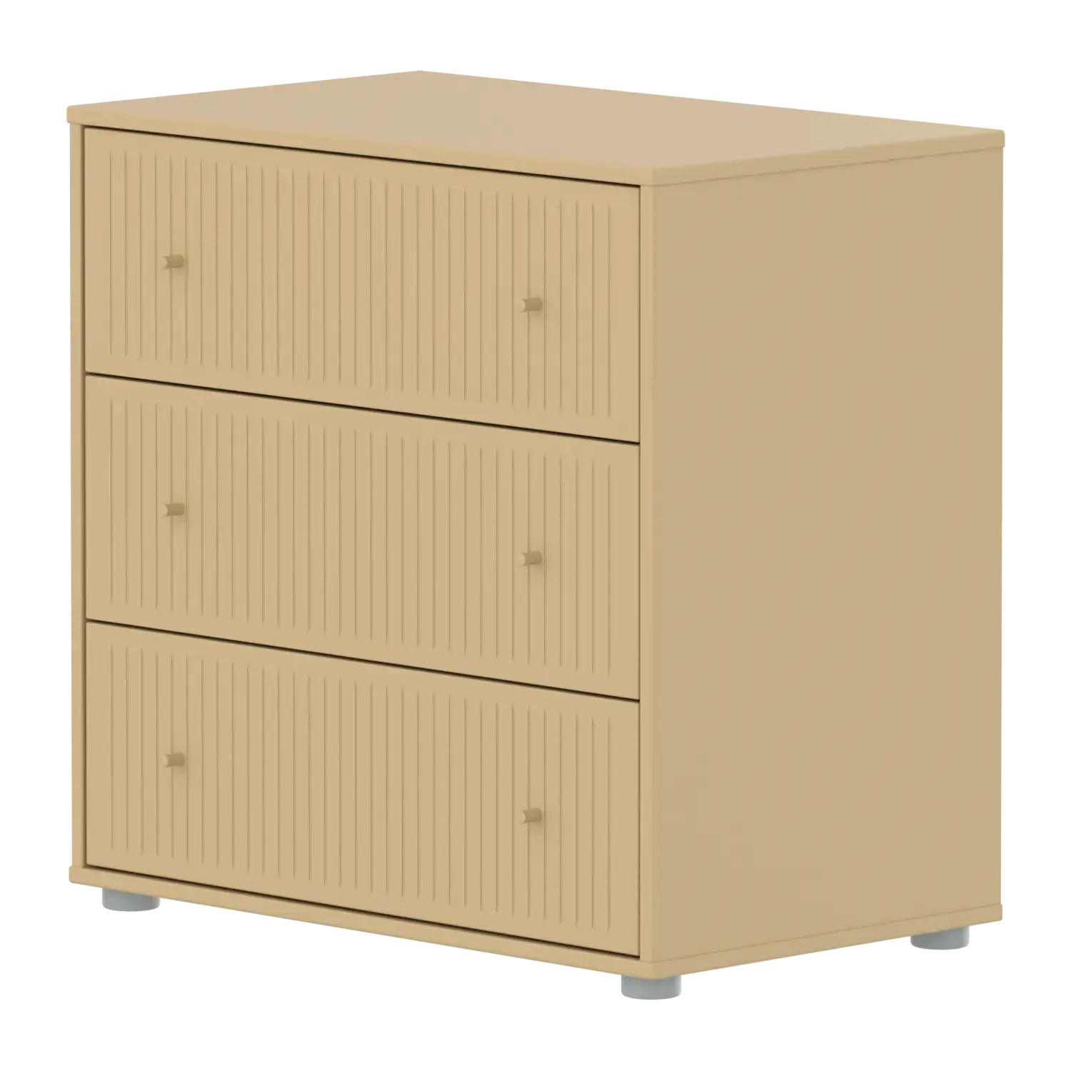 flexa-saga-kommode-3-schubladen-mit-rillen-oat image 1