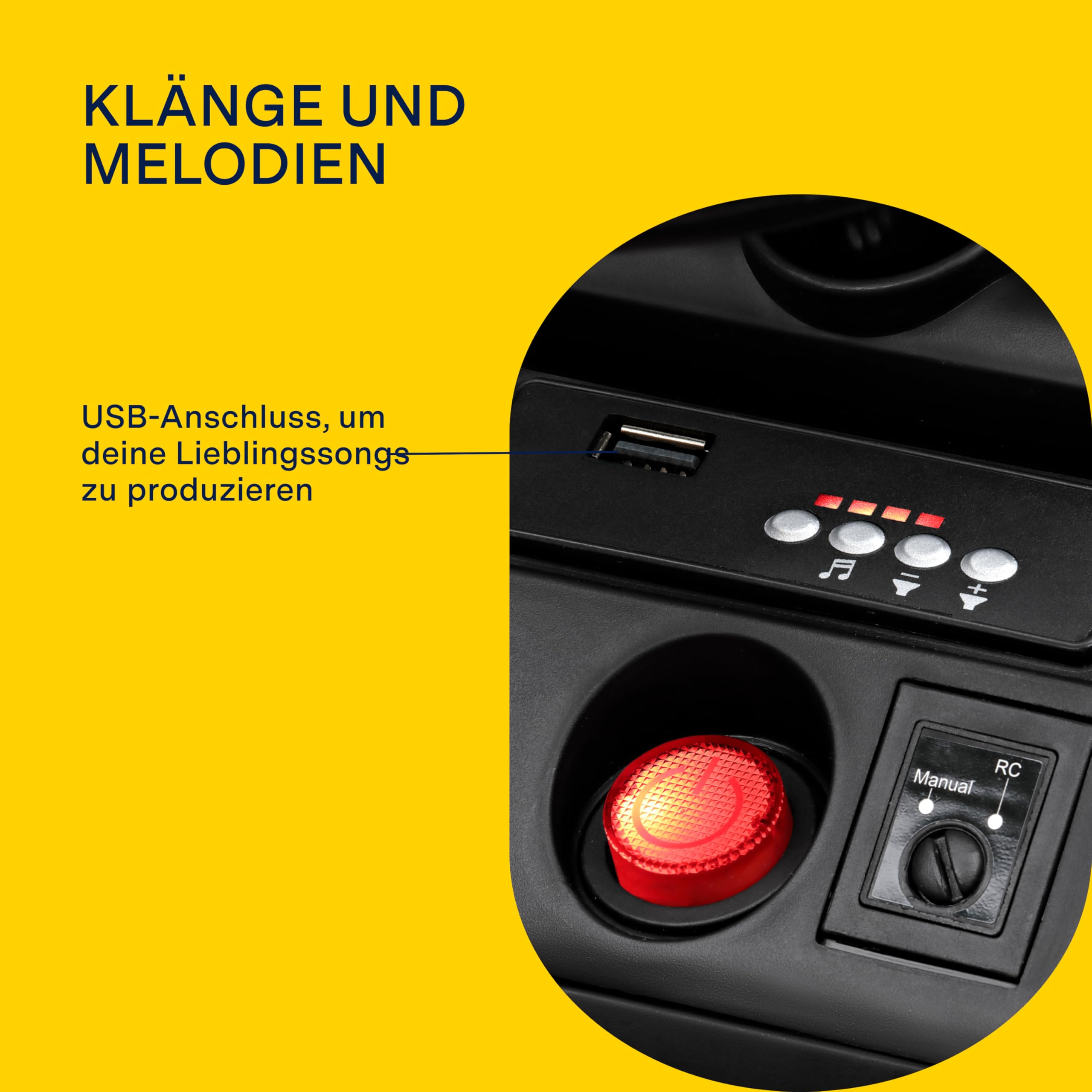 peg-perego-john-deere-farm-power-elektrotraktor-mit-anh-nger-und-funksteuerung image 6