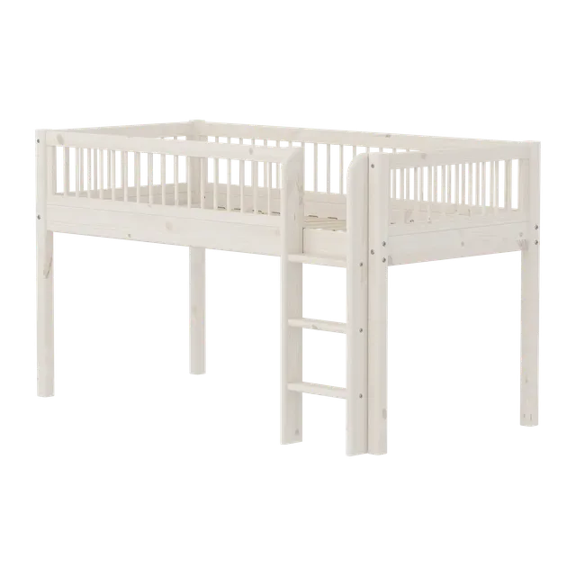 flexa-classic-halbhochbett-120-cm-mit-leiter-90x200-cm-wei image 1