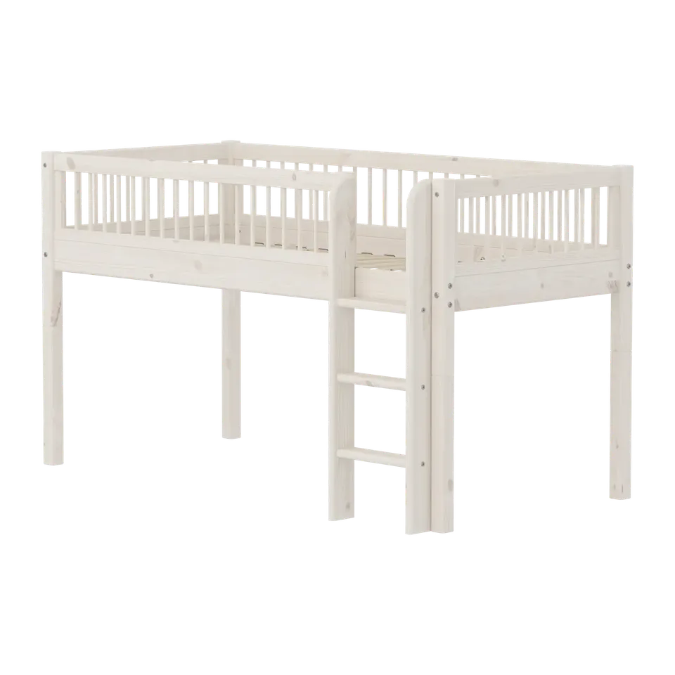 flexa-classic-halbhochbett-120-cm-mit-leiter-90x200-cm-wei image 1
