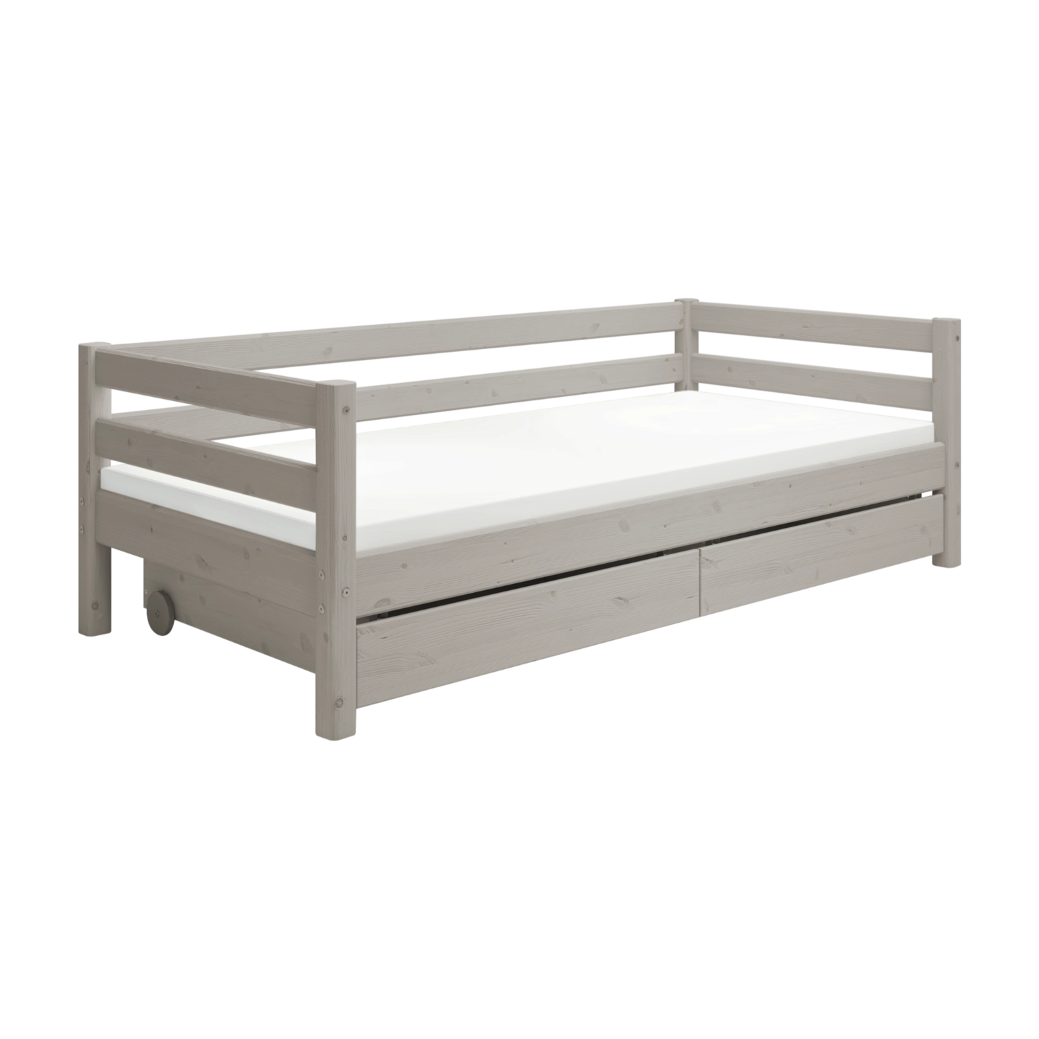 flexa-classic-tagesbett-einzelbett-90x200-cm-mit-schubladen-grau image 3