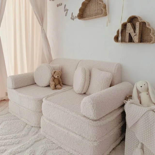 meowbaby-spielsofa-mini-plus-bearly-soft-teddy-edition-spielsofa-120x60x50-cm image 1