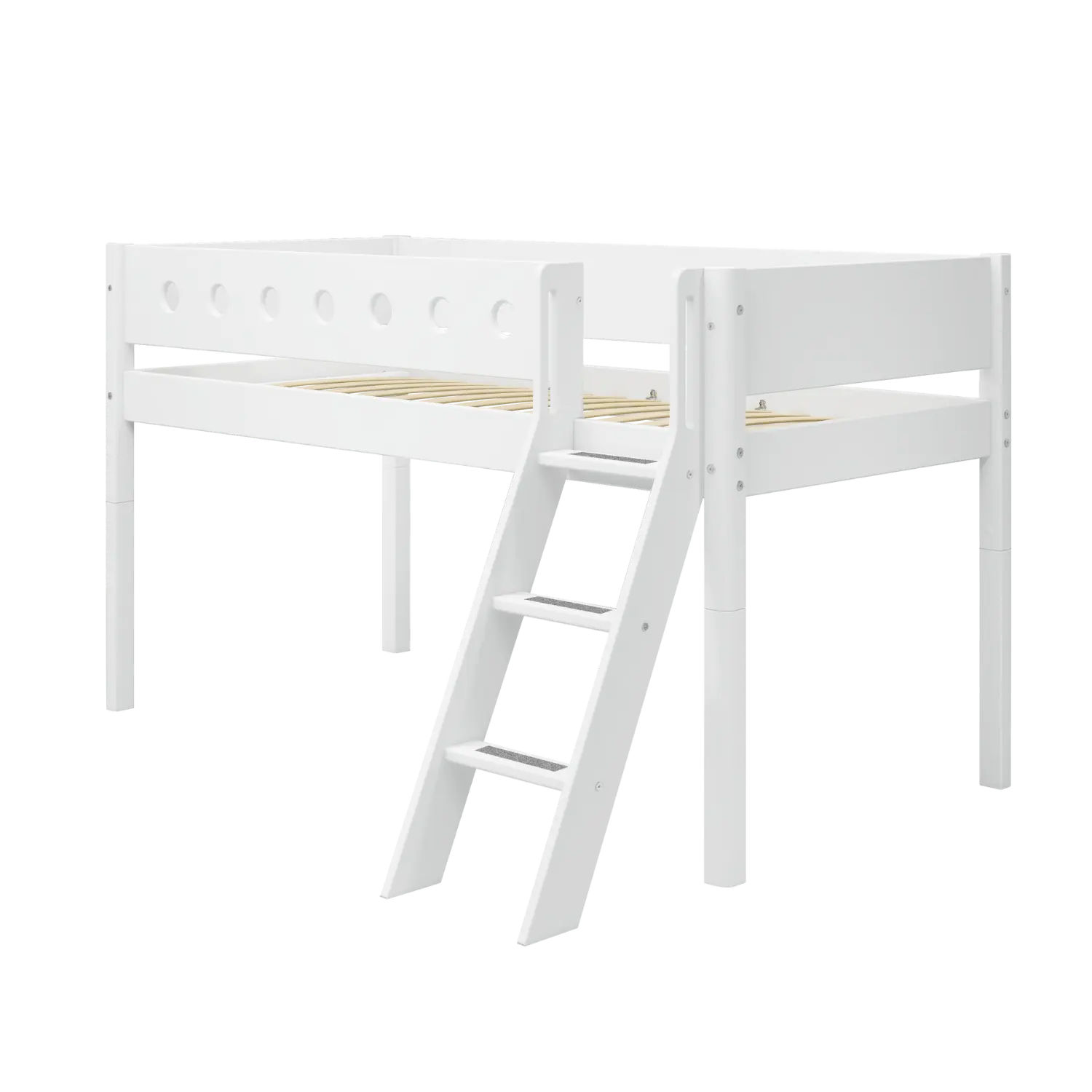 flexa-classic-halbhohes-bett-90x200-cm-wei-mit-schr-gleiter-und-absturzsicherung image 5
