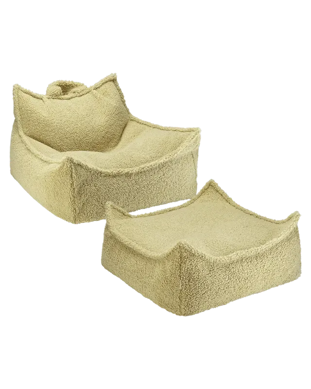wigiwama-sitzsack-hocker-set-matcha-teddy image 1
