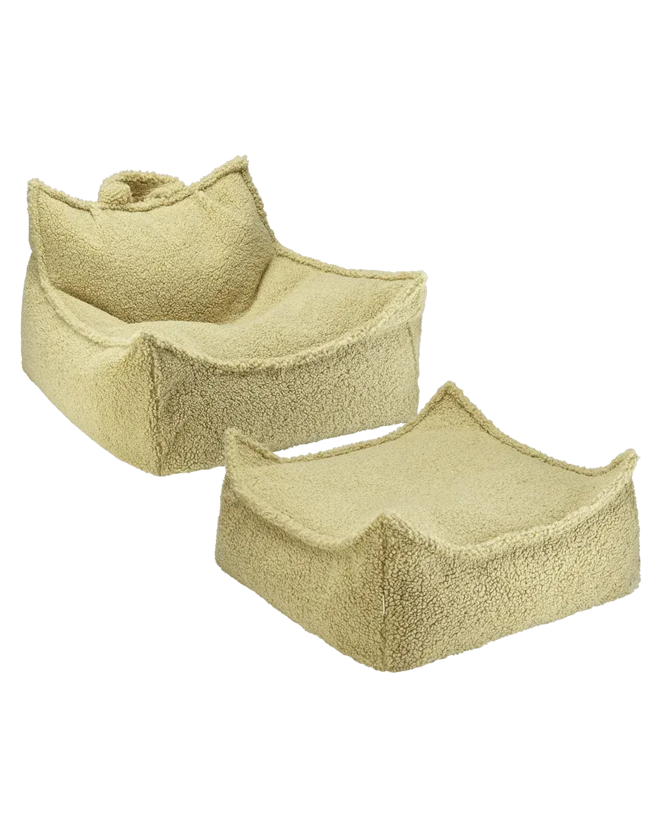 wigiwama-sitzsack-hocker-set-matcha-teddy image 1