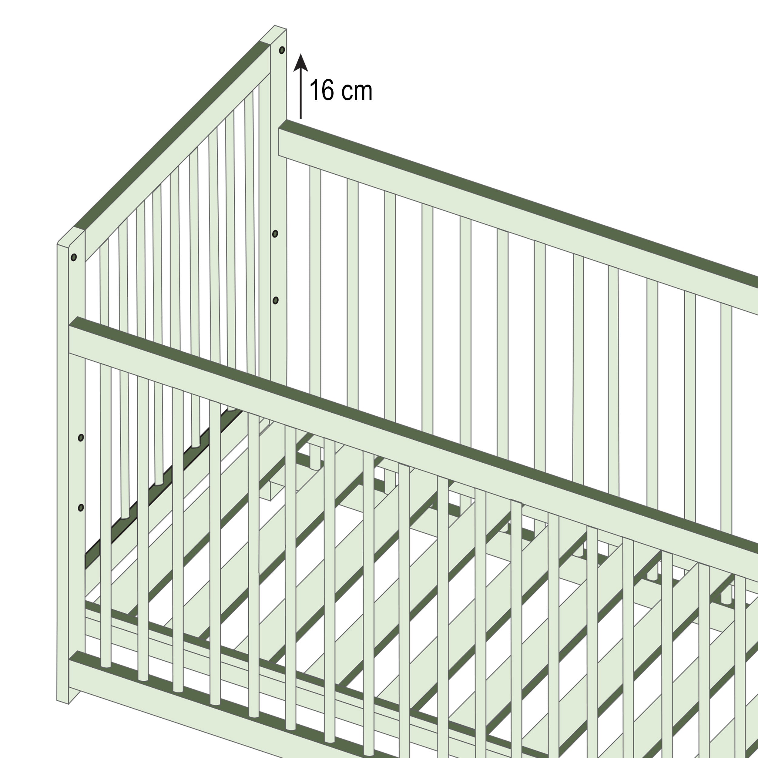 hoppekids-ida-marie-set-babybett-60x120-wickeltisch image 4
