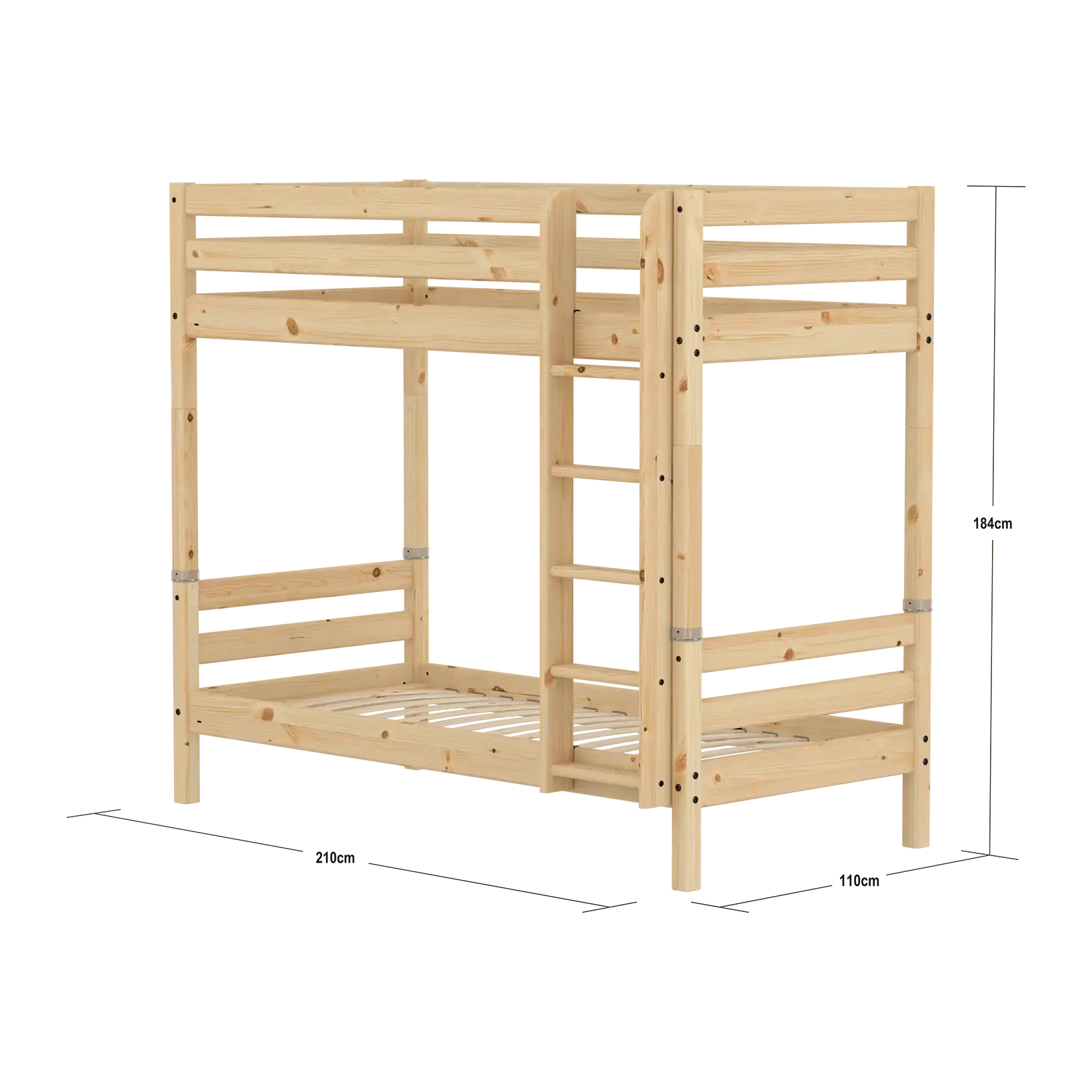 flexa-classic-raw-etagenbett-90x200-cm-kiefernholz image 4