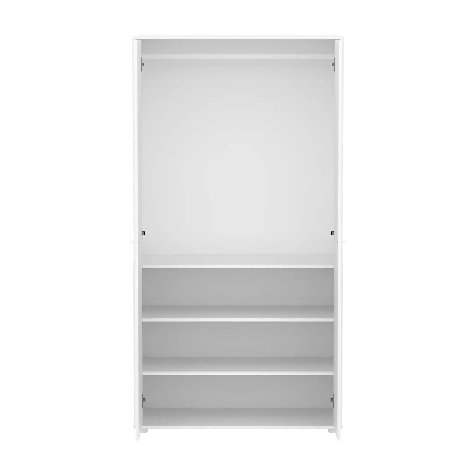 flexa-saga-kleiderschrank-2-t-ren-mit-rillen-f-e-und-griffe-eiche-wei image 5