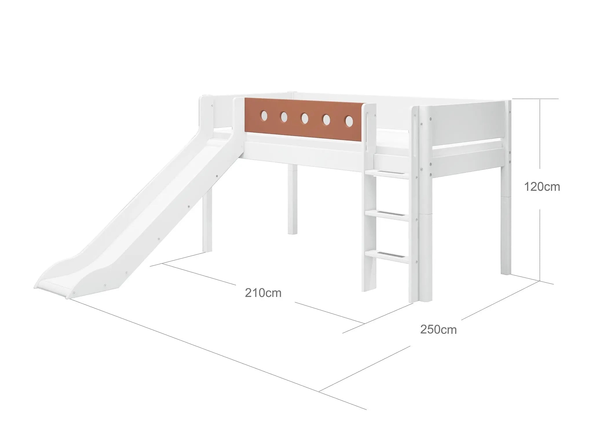 flexa-white-spielbett-120-cm-90x200-cm-mit-rutsche-wei image 5