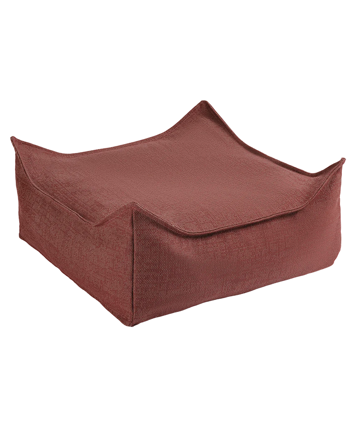 wigiwama-outdoor-square-ottoman-pomegranate-wetterfester-kinder-hocker image 1