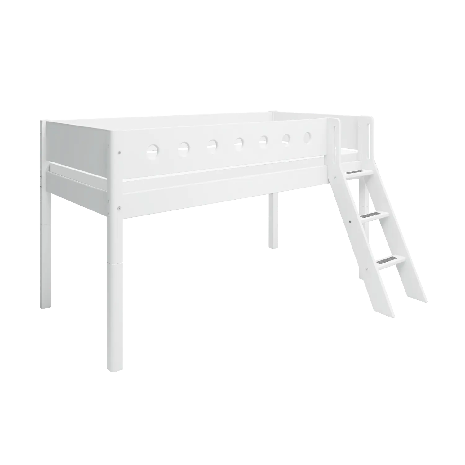flexa-classic-halbhohes-bett-90x200-cm-wei-mit-schr-gleiter-und-absturzsicherung image 4