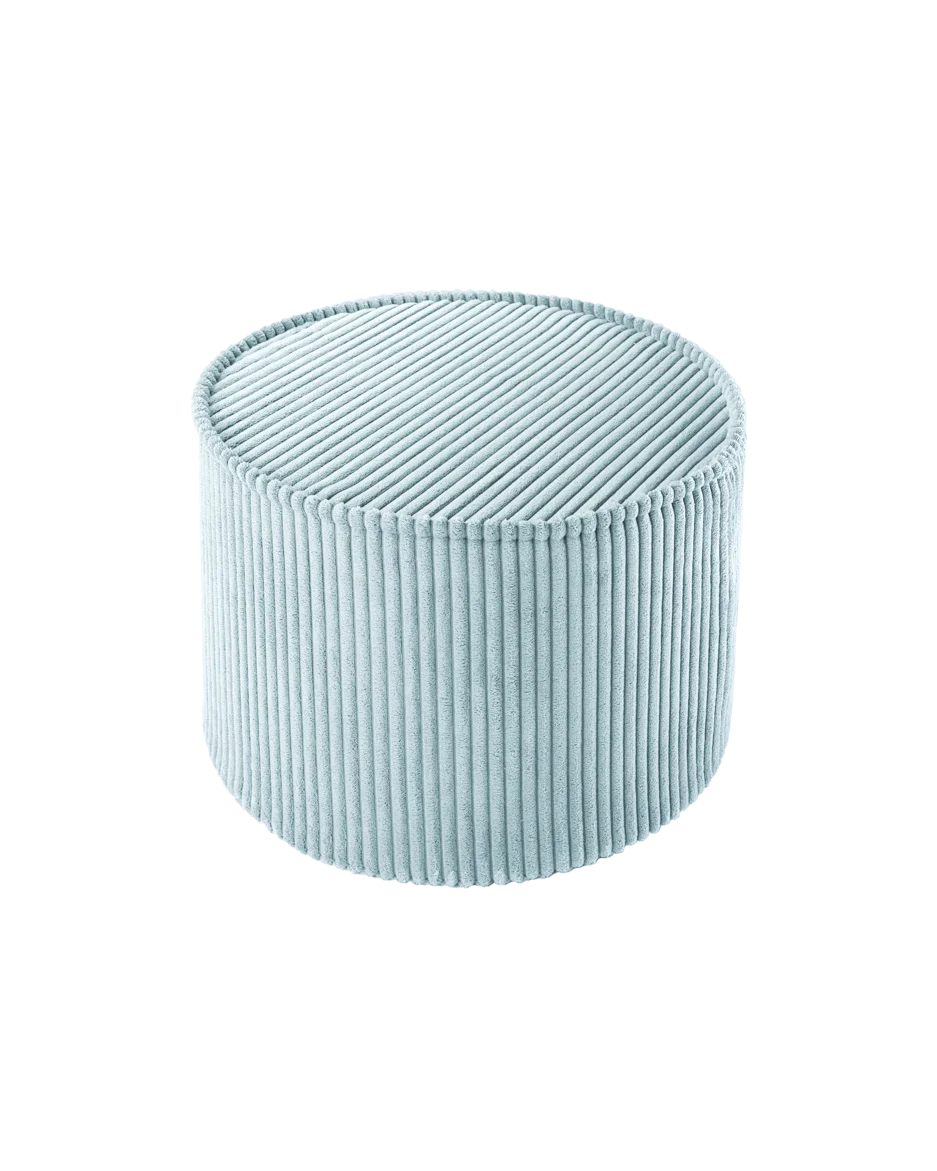 wigiwama-peppermint-green-pouf-kinder-hocker-aus-cord image 1