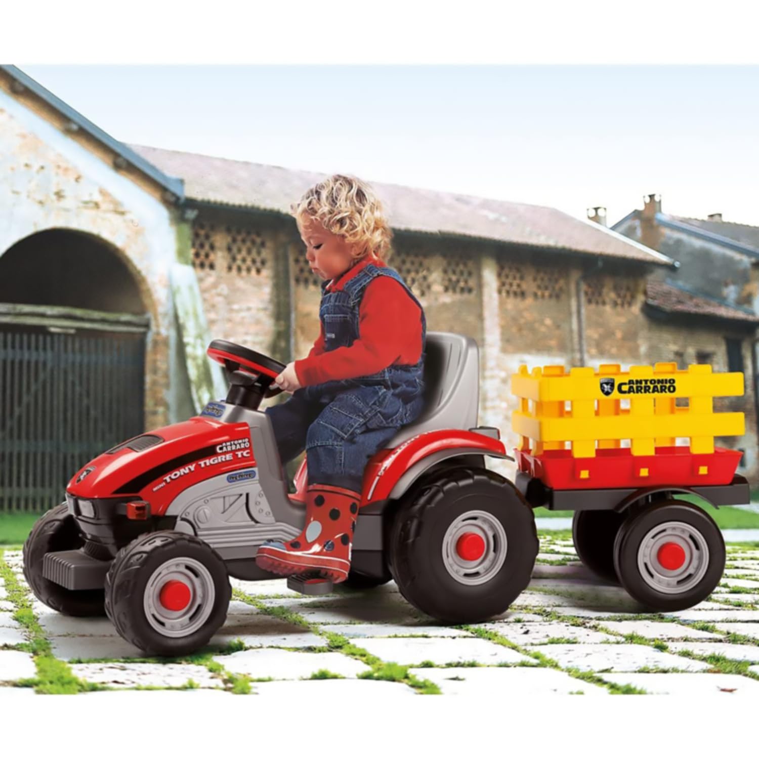 peg-perego-mini-traktor-mit-pedalen-und-anh-nger image 5
