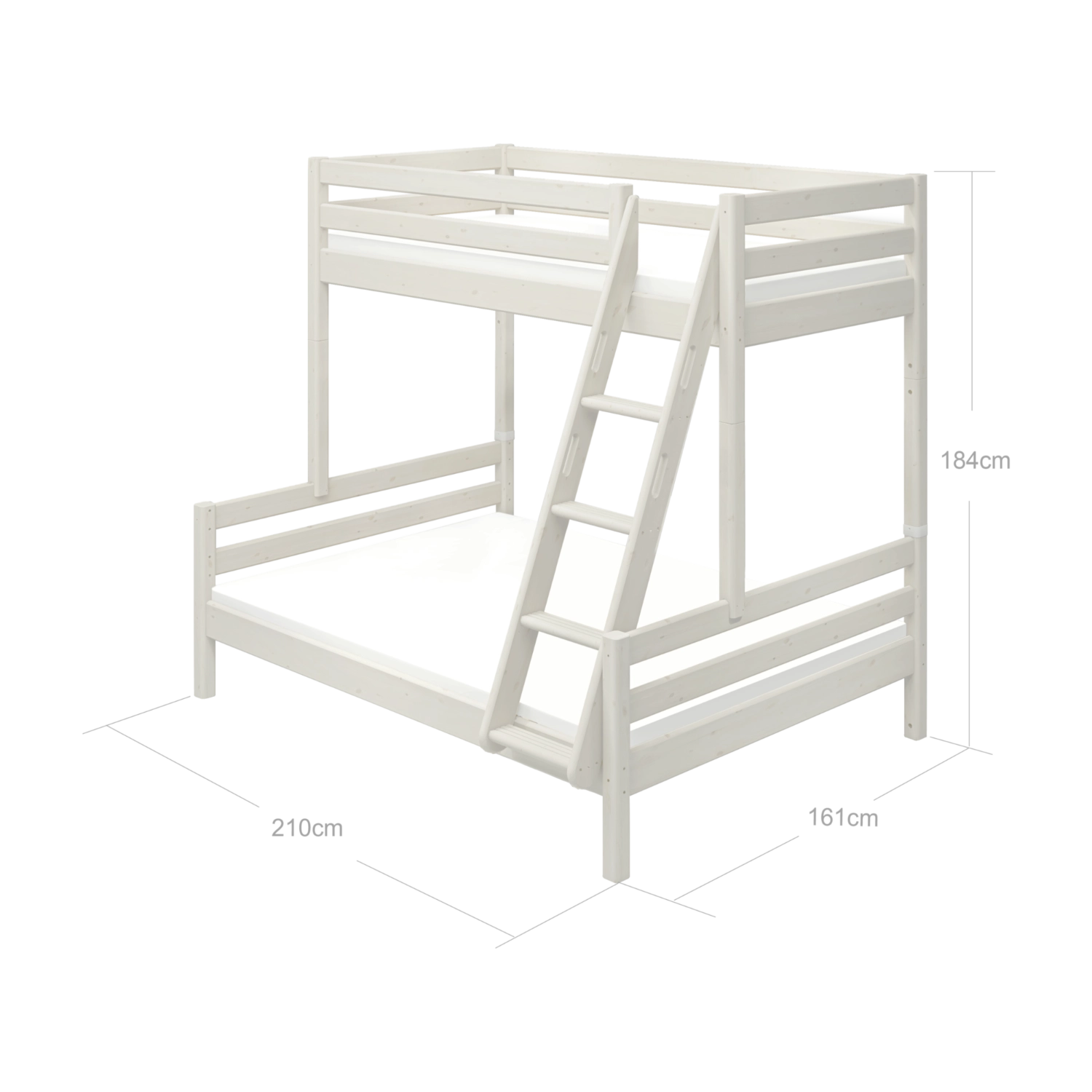 flexa-classic-familienbett-90-140x200-cm-mit-leiter-und-absturzsicherung-wei-184 image 8