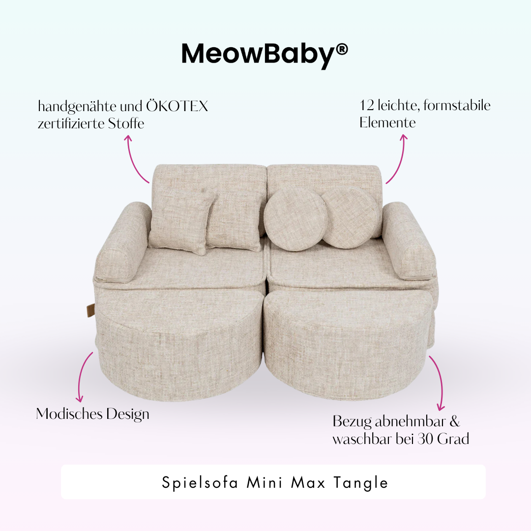 meowbaby-spielsofa-mini-max-tangle-cozy-chenille-edition-120x60x50-cm image 2