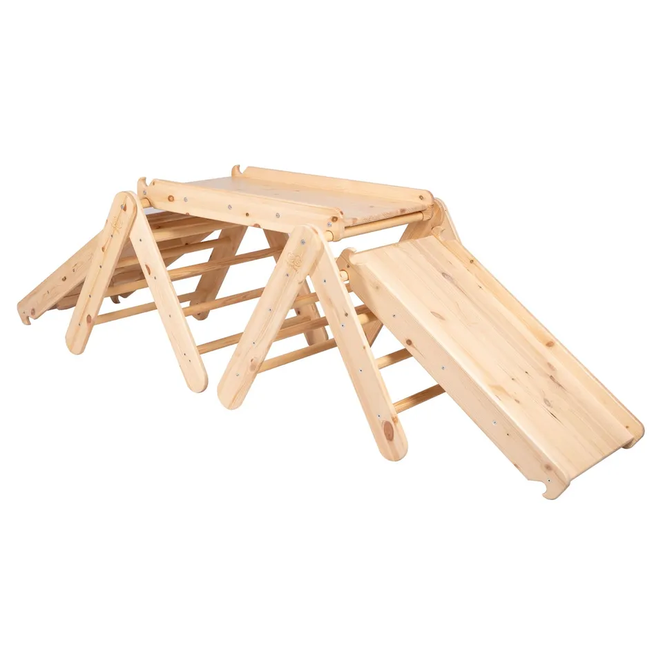 meowbaby-indoor-kletterger-st-f-r-kinder-mit-rutsche-und-kletterwand image 1