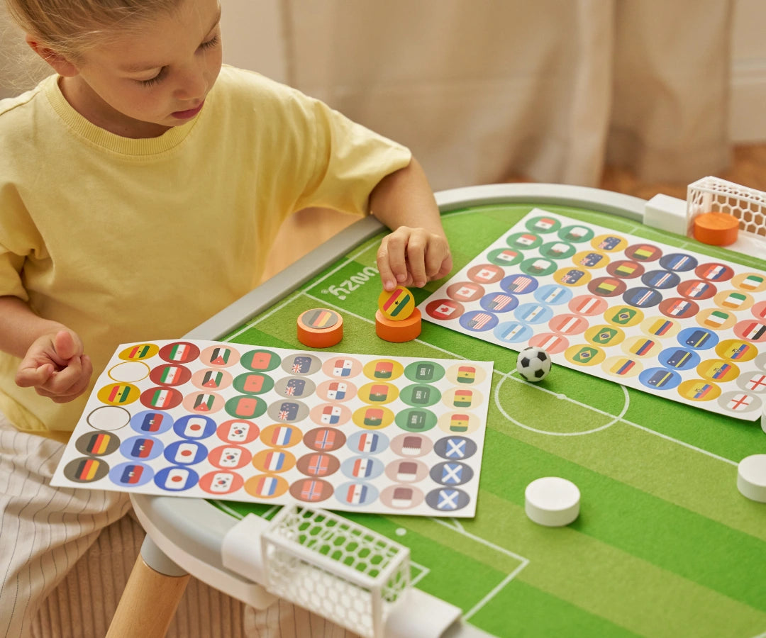 funzy-spieltischplatte-fu-ball-beidseitige-filz-spielfeldplatte-mit-zubeh-r-set image 3