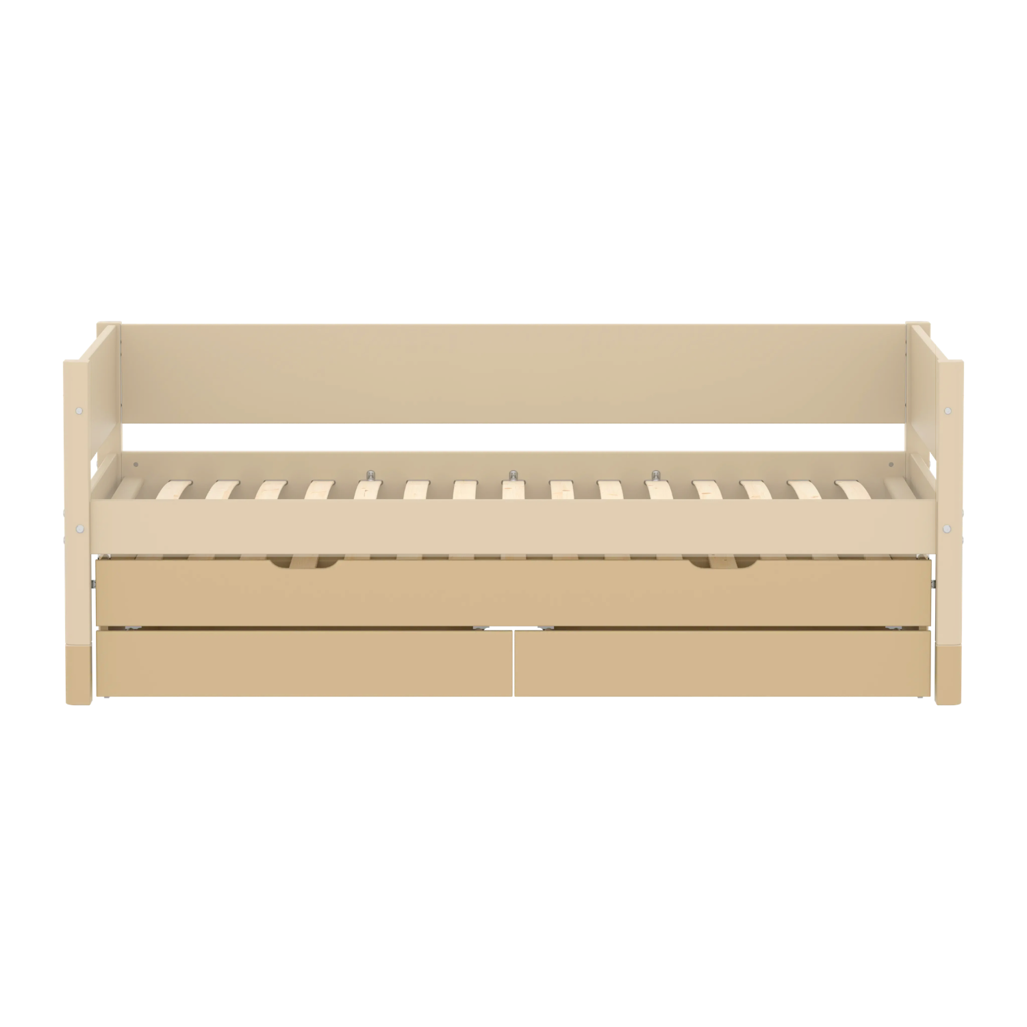 flexa-white-ausziehbett-mit-2-schubladen-90x190-cm-sand image 2