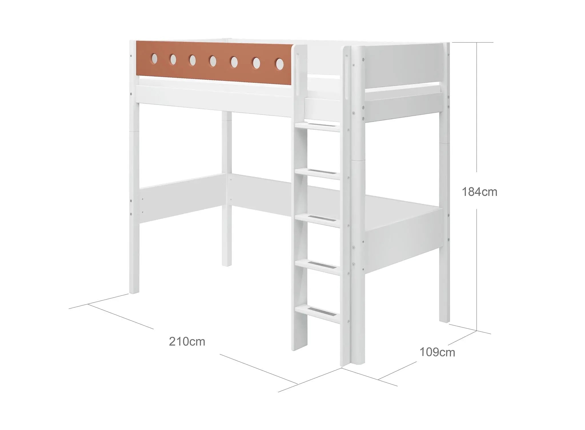 flexa-white-hochbett-184-cm-90x200-cm-wei-mit-leiter-und-absturzsicherung image 5
