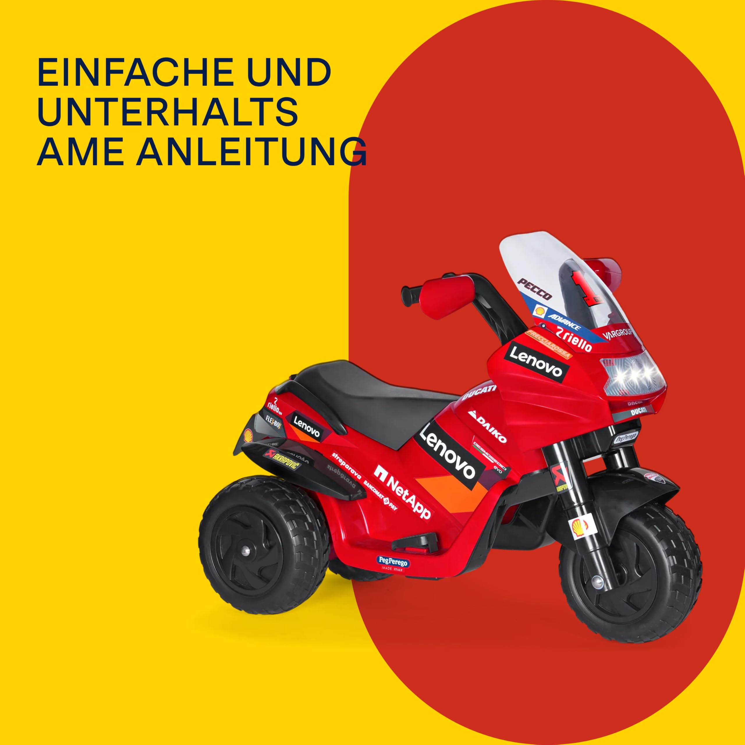 peg-perego-ducati-desmosedici-evo-elektromotorrad-6v-ab-2-jahre image 5