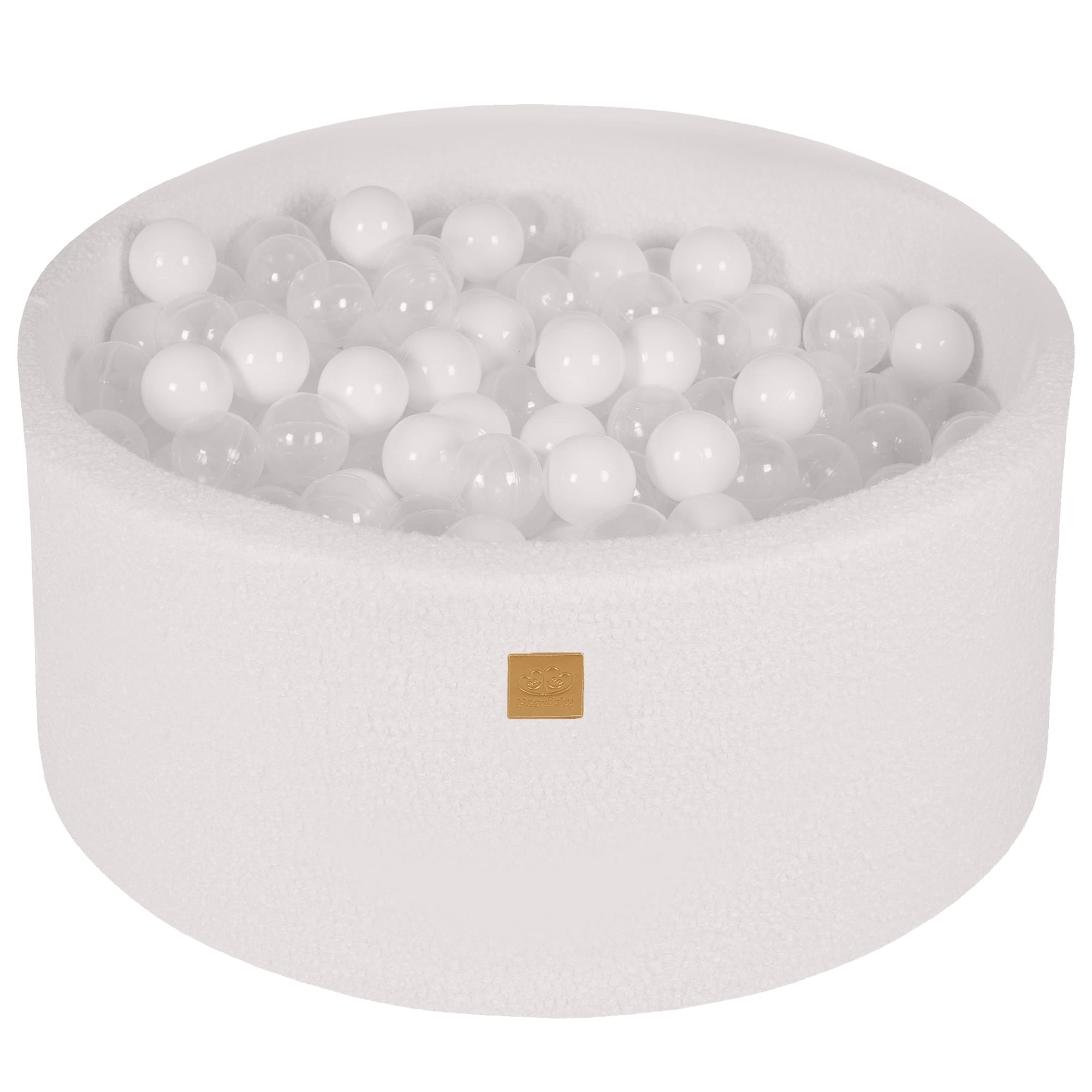 meowbaby-b-llebad-boucl-creme-weiss-90x40-cm-mit-300-b-llen image 7
