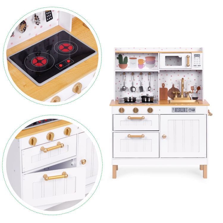 meowbaby-montessori-holzspielk-che-mit-sound-und-led-wei-gold image 6