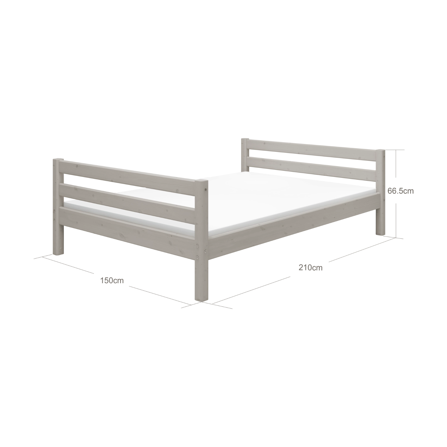flexa-classic-einzelbett-140x200-cm-grau-mit-lattenrost image 7