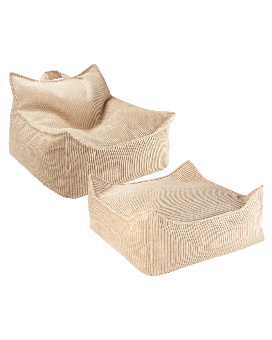 wigiwama-brown-sugar-sitzsack-ottoman-set image 1
