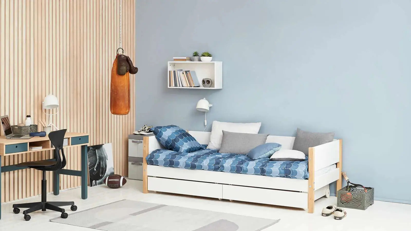 flexa-nor-einzelbett-mit-schubladen-tagesbett-90x200-cm-wei-eiche image 2