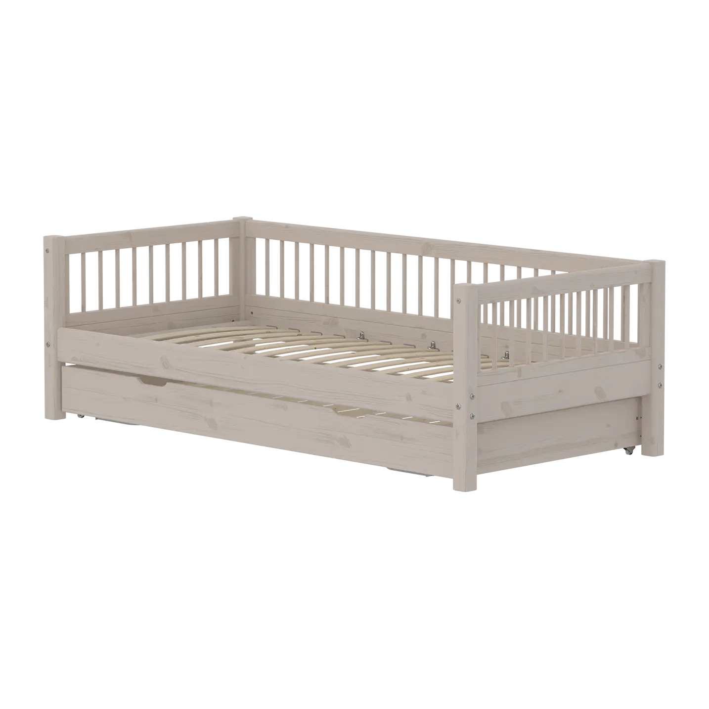 flexa-classic-daybed-einzelbett-90x200-cm-mit-ausziehbett-90x190-cm-und-crossbar image 1