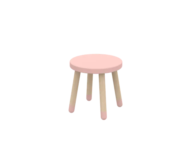 flexa-dots-stuhl-spielhocker-blushing-pink image 1