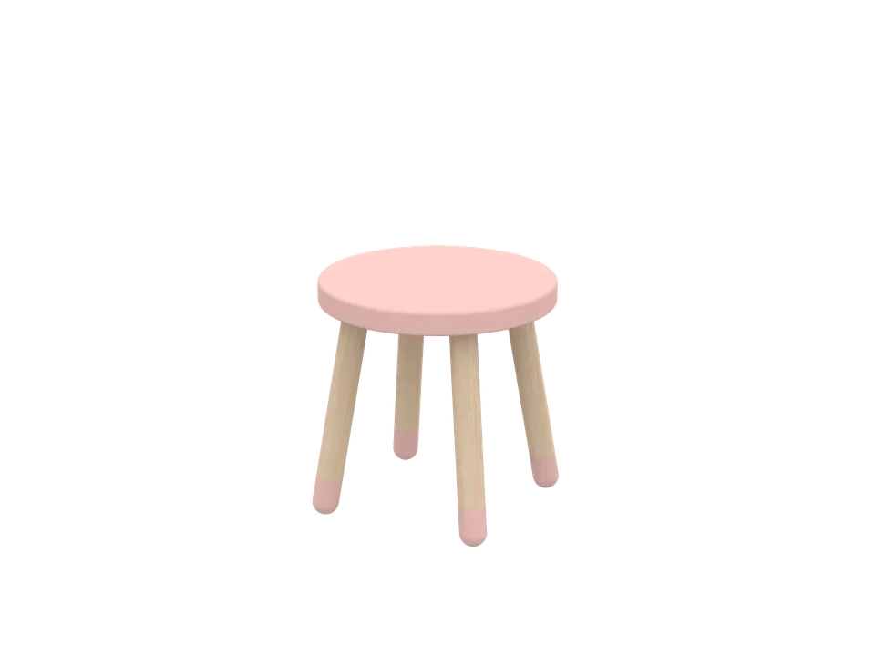 flexa-dots-stuhl-spielhocker-blushing-pink image 1